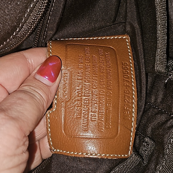 Coach Tan Leather Heritage Web Map Messenger Bag - Picture 13 of 15